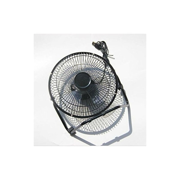 Fläkt 5,2 W 6 V driven av solpanel 20,3 cm för campingplats, husvagn, yacht, växthus, hundkoja, hönshus