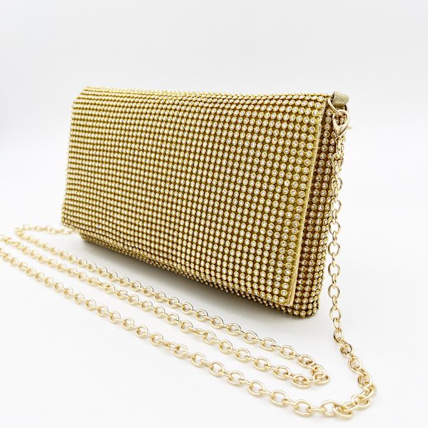 20*12*2cm Glitzrende Rhinestone Aften Clutch Taske til Bryllup, Prom, Fest