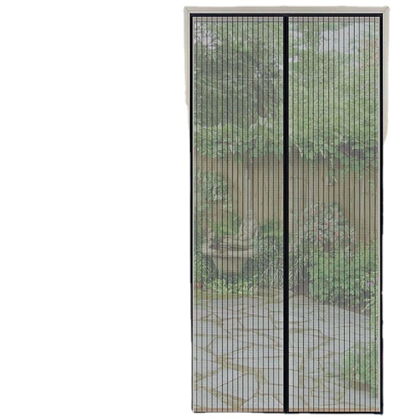 140*240cm Myggnät Magnetisk Dörrfluga Gardin Automatisk Stängning för Balkongdörr Källare Dörr Terrassdörr, Starkare Magneter, Liminstallation