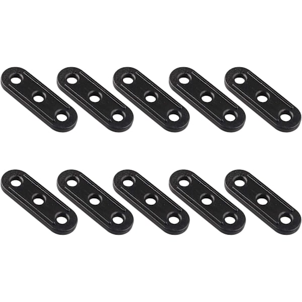 10-pack 3-håls (1,5 tum) plasttältlinjespännare, justera linjespännare för camping, vandring, ryggsäcksturer, picknick, skyddsrum,