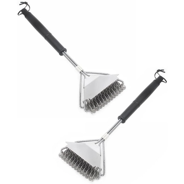 2 x Professionelle grillbørster 44 cm
