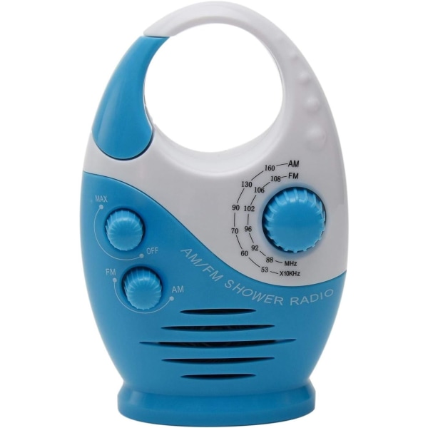 Vattentät duschradio - AM/FM minihögtalare med justerbar volu