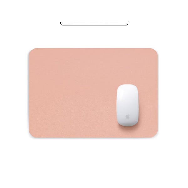 Melketepulver - Musematte, Skrivebordsmatte, 25*21cm, Sklisikker PU Lær Skrivebordsbeskytter Deksel, Hjemmekontor Bærbar PC