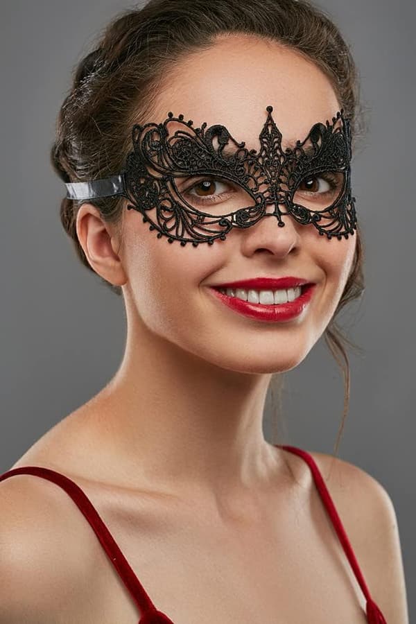 （Hoops + älvor）Spets Kvinna Varulv Mask (Mask A)