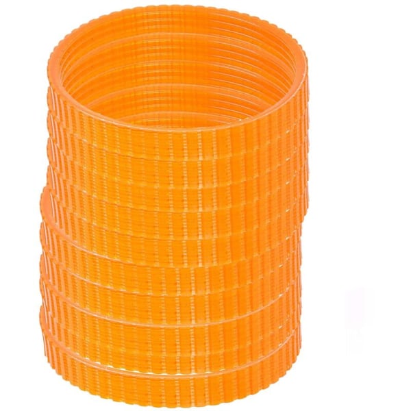 Parti med 10 drivremmar för elhyvel i polyuretan 9,6 mm bred för 1900b (orange)