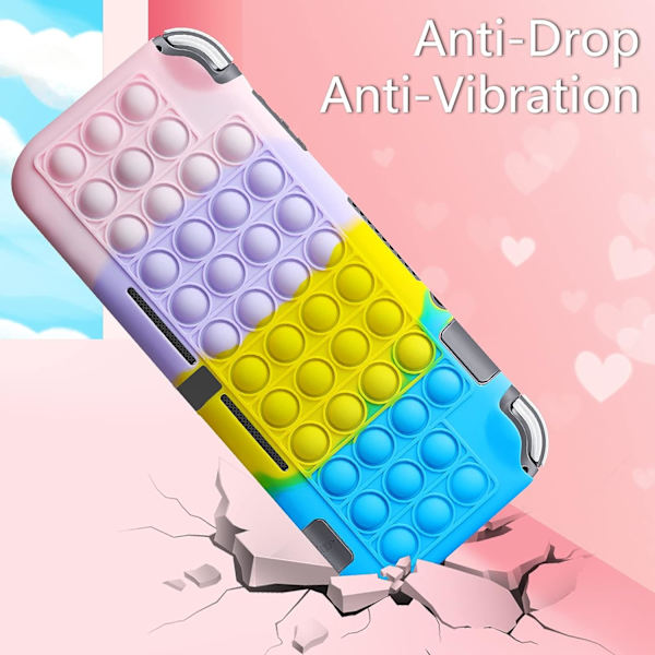 (Pinkki) 1 kpl Yhteensopiva Nintendo Switch Lite -kotelo Suojakuori Lapset Anti-Crush Silikoni Kotelo Switch Lite 5.5 Anti-Scratch Kotelo