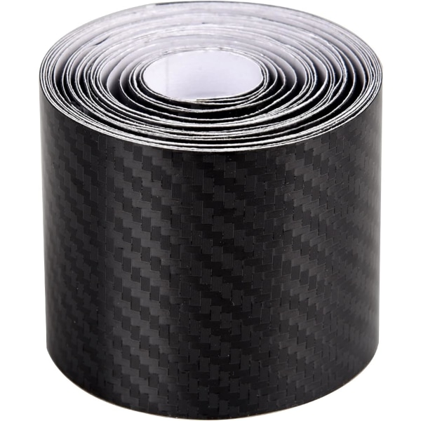 Carbon Fiber Vinyl Wrap Strips Sort Carbon Fiber Beskyttelsesfilm