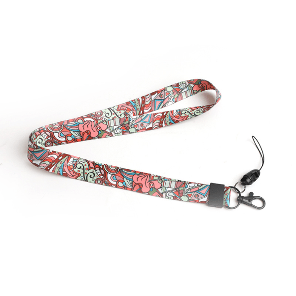 4 st Lanyard Halsband, Fullfärg Dubbelsidig Tryck och Ideal för Mobil ID Badge Nycklar Mp3 USB Hållare