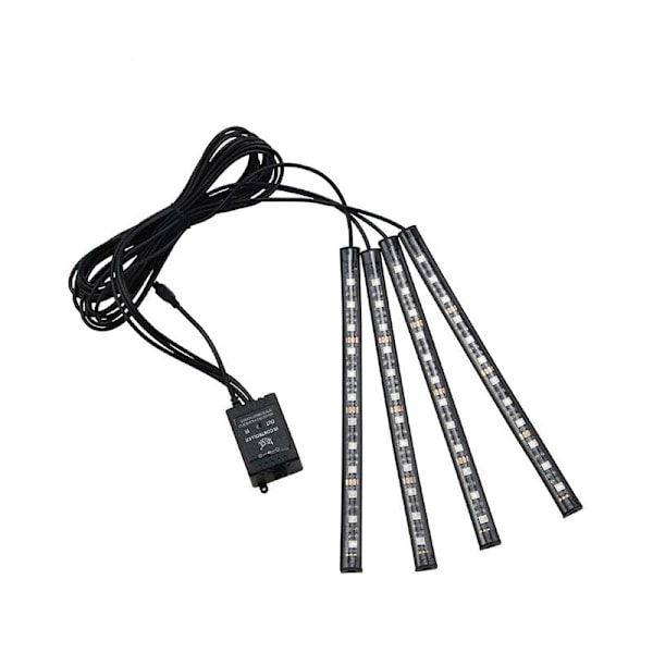 Sisätilojen LED-valot - Sisävalot, 12 LED-valoa langattomalla kaukosäätimellä, 24 painikkeen kaukosäädin, moniväriset junavalot