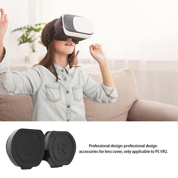 Anti-ridse Brilleglasdæksel til PS VR2, Hjelm Støv- og Vandafvisende Beskyttelse Linsdæksel til PS VR2 Tilbehør