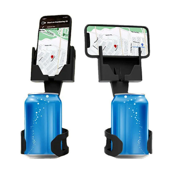 Mobiltelefon Vandkop 2 i 1 Bilholder GPS Dåse Drikkeholder til Doven Bil