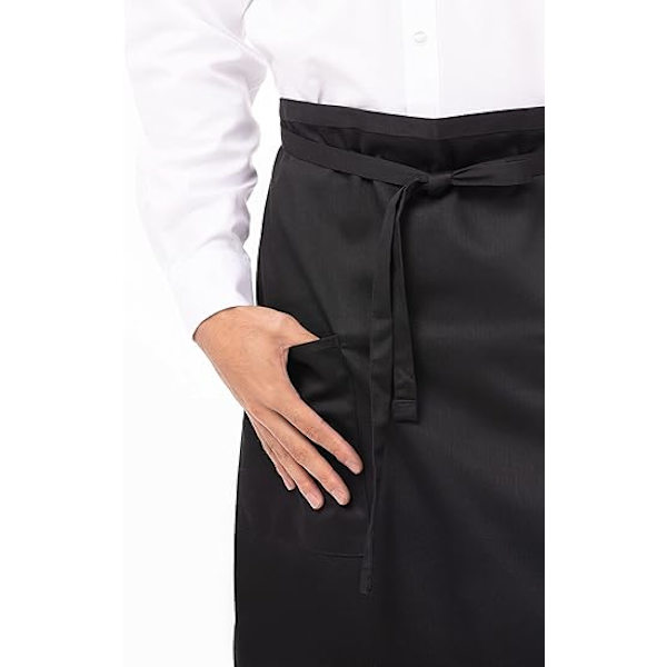 Unisex tvåficksbistroförkläde