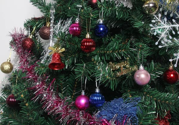 Sett med 36 Julekuler, Uknuselige Julepynt, Julekule, Høytidsdekorasjon, Bryllupsfestdekorasjon, Isblå