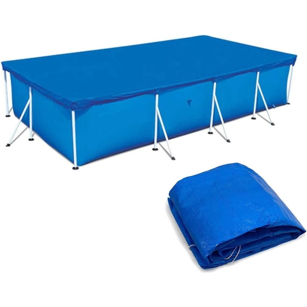 Poolskydd, Vattentätt Rektangulärt Poolskydd Enkelt Set Dammsäkert Poolskydd för Rampooler (300*200CM/9.84*6.56FT)