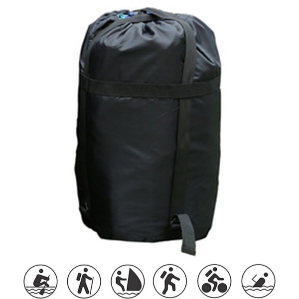 Lättviktig sovsäck förvaringspåse kompressionspåse organisatör, perfekt för backpacking, camping och vandring, S
