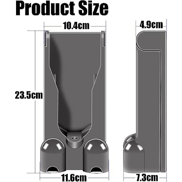 Kompatibel med Dyson V11 og V15, ABS plast veggmontert ladestasjon holder