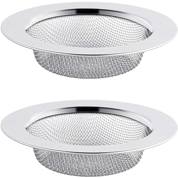 2 st rostfria diskhossil, 11,5 cm avloppssil, diskhossil, diskhossil, köksdiskhossil