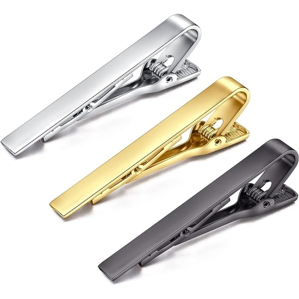 Men's Tie Clip Tie Pin Men's Collar Pin Tie Pin in Silver/Gold/Black