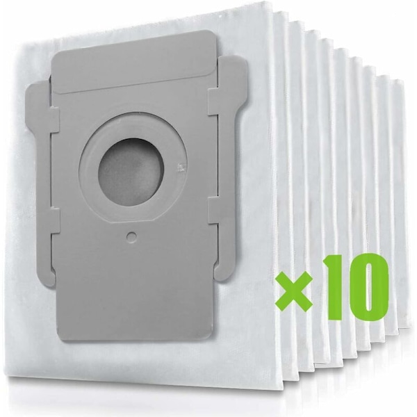 10 Erstatningsstøvsugerposer til iRobot Roomba i7 i7+ / S9 / S9+ / i3/ i3+ / i4, Støvsugerposeholder til iRobot Roomba Alle