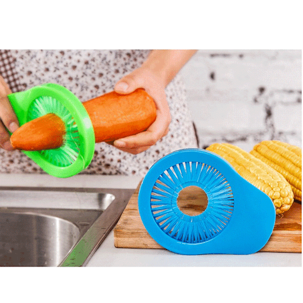 Blå mais skreller, mais slicer med kopp, 304 rustfritt stål mais tresker, stripping verktøy, mais slicer med skarpt blad