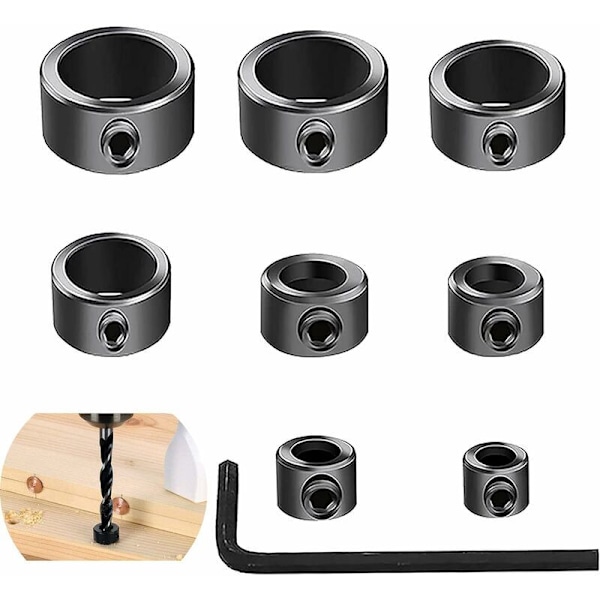 8st Positioneringshalsband, Starka med positioneringsring, Djupstopp, M3-M16