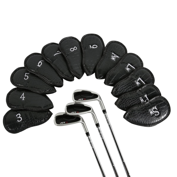 12 st syntetiskt läder för golfklubbsjärn MT/PU