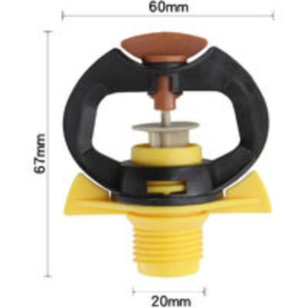 Grønnsak Vanningslange Sett 360 Graders Roterende Sprinkler Mikro Irrigasjon Hage Vannings Plen Sprinkler Irrigasjon