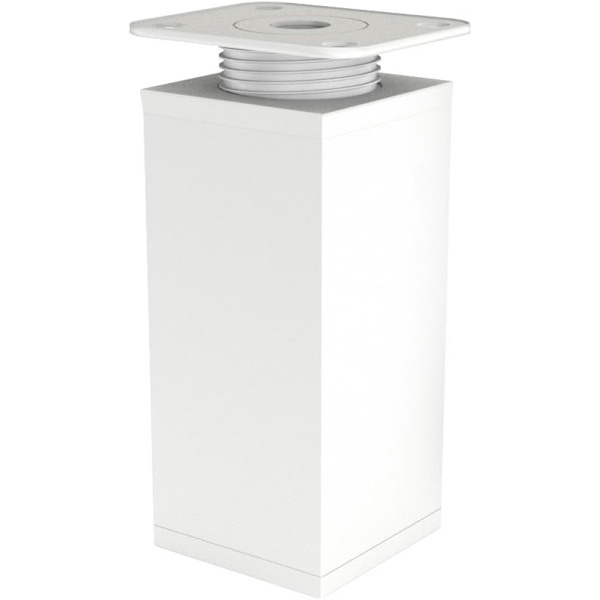 Möbelben - Justerbart ben Soffa ben - Justerbart ben för möbler - Set om 4 - Vinklat 40x40mm - Metallersättningsdelar - Passande tillbehör