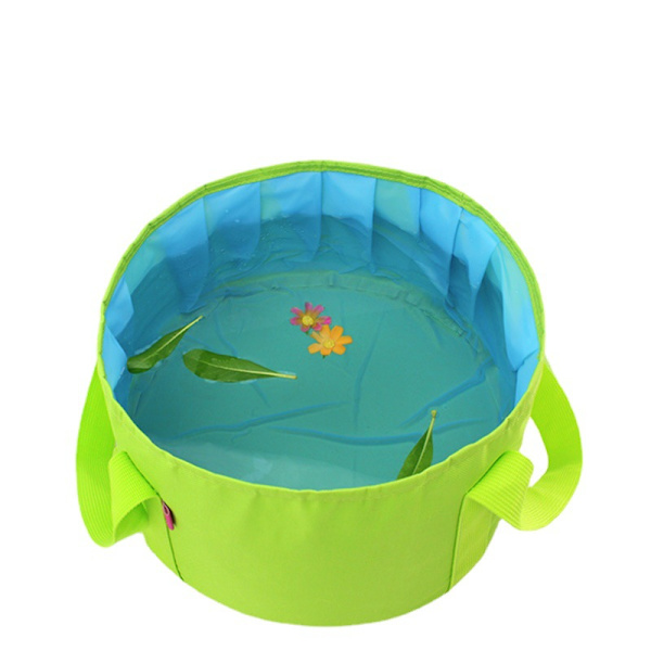 Hopfällbar Vattenhink, Hopfällbar Vattenpåse för Diskho, Camping, Trädgård, Fiske, Strand, Picknick, 15L Grön