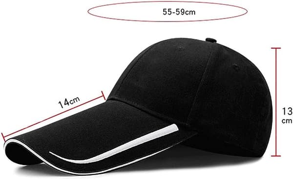 Ekstra lang visir vasket bomulls baseball cap