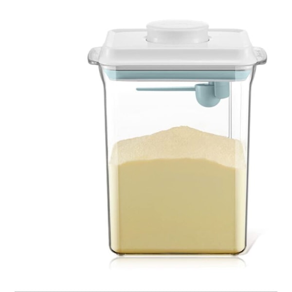 Mælkepulverdispenser - Forseglet beholder, bærbar opbevaringsboks til mælkepulver, mad, korn - 2300 ml