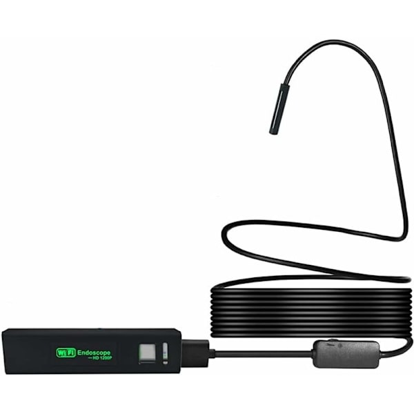 Industriel WiFi Endoskop 5.0 Megapixel HD IP68 Boreskop Vandtæt 8 Justerbar LED Inspektionskamera 600mAh Batteria til Android, iOS 4.2 (over