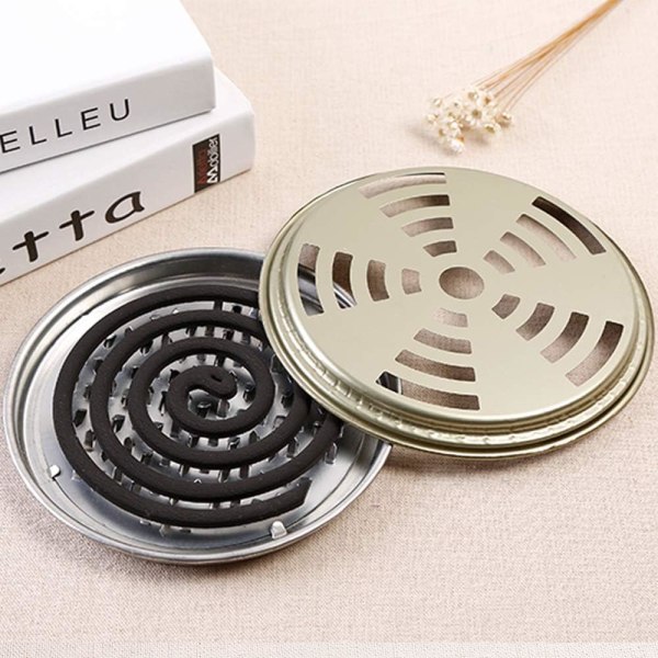 Mosquito Coil Holder, 4 Packs Incense Box Sandalwood Mosquito Killer Coil Burner