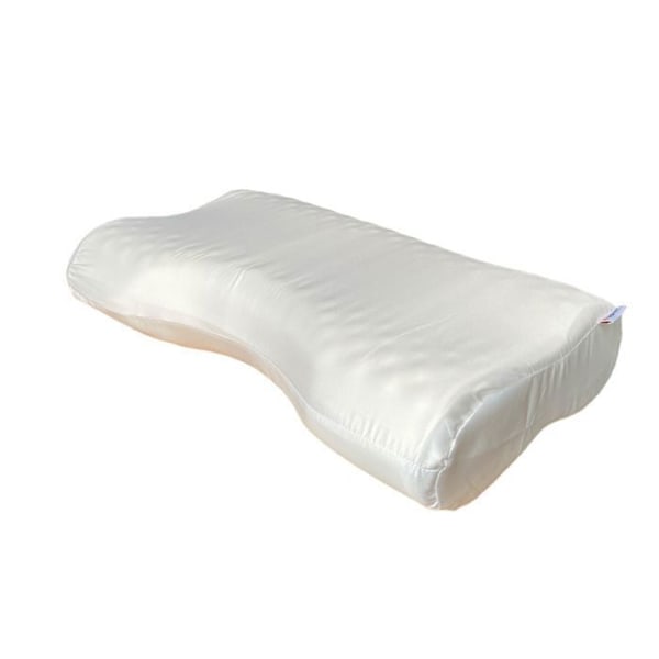 Ergonomisk Anti-Snark Kudde - Inphysio - med satintäckning, tillverkad i minnesskum, 57 x 36 x 11.5 cm Vit