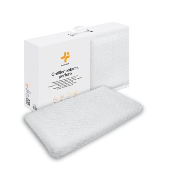 Barnkudde Inphysio Mjuk Minnesskumkudde, Hypoallergenisk Bambu Fiber, 50 x 30 x 5,5 cm
