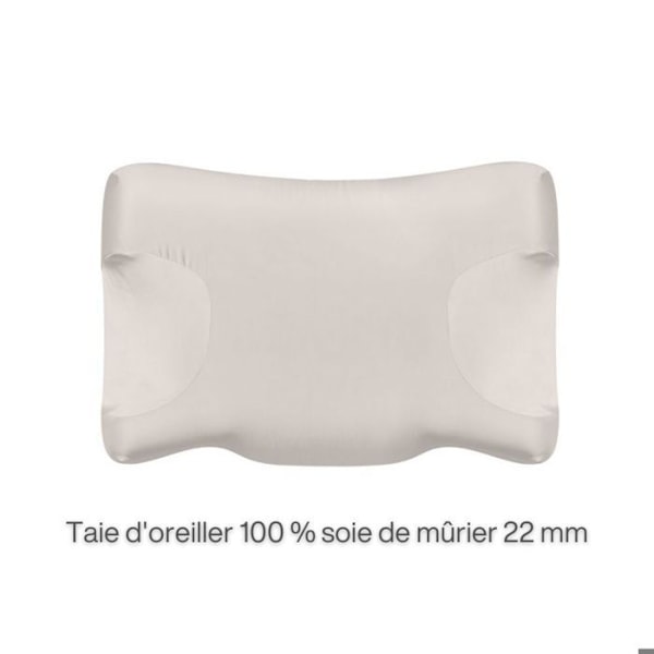 Örngott - Inphysio - Anti-Aging - Morbärsilke 22 mm - Hypoallergeniskt - 58 x 37 cm Vit