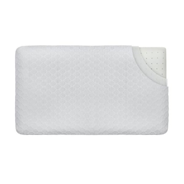 Ergonomisk kudde - Inphysio - EXTRA Platt kudde för personer som sover på magen, Storlek L, 58 x 38 x 7 cm Vit