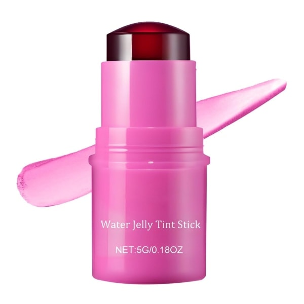 Mælke Jelly Tint, Kølende Vand Jelly Tint, Transparent Læbe & Kind Farve - Opbyggelig Akvarel Finish - 1.000+ Strygninger Per Pinde Bær Farve berry color