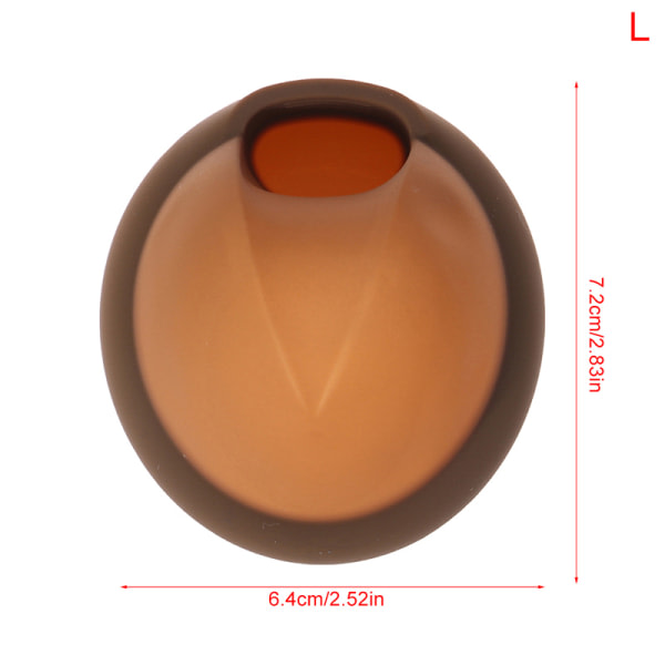 1 st Återanvändbar mensdyna av silikon Mjuk menskopp Tampon Brown L