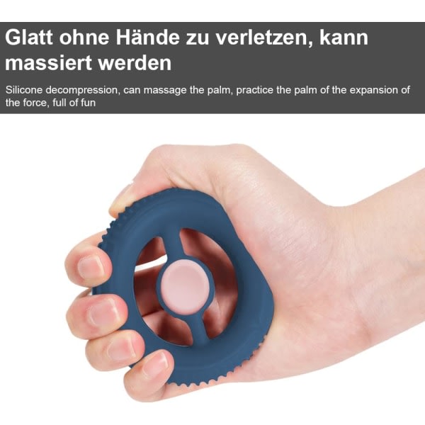 2 delar Silikon Ring Grip Enhancer Finger Trainer Roterande Gyro Grip Ring Handtr?nare