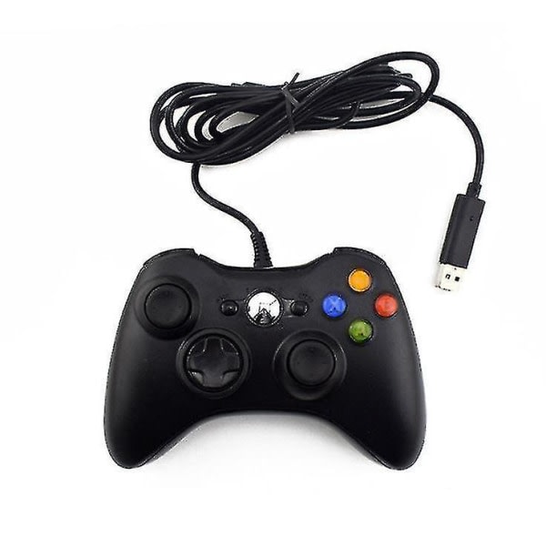 Xbox 360-kontroller, tr?dbunden spelkontroller datorspelplatta, med Microsoft Xbox 360 och kompatibel