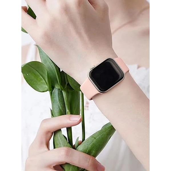 Silikoniranneke Apple Watchille 45mm 44mm 42mm 49mm 41mm 40mm 38mm correa rannekoru iwatch Series 8 7 9 SE 4 3 5 Ultra 6 Coastal Gray Coastal Gray 42 44 45 49 mm S-M