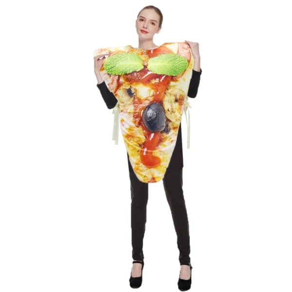 Adult’s Pizza Slice Costume Pizzadräkt Vuxen rollspel Pizza Cherry