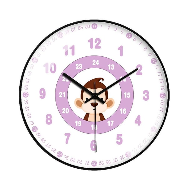 12-tums Ultra Quiet Learning Creative Wall Clock in Early Education