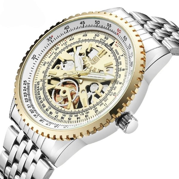 BAGARI 1680 Full Steel Watch f?rm?n Business Style Unik design Quartz Watch