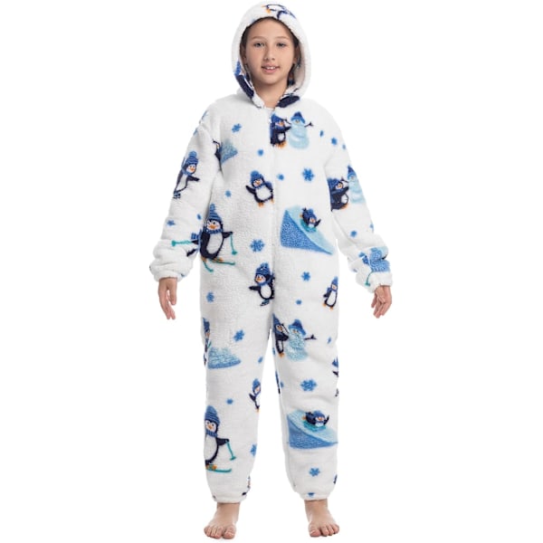 Barn unisex jumpsuits, 2022 kostyme dyreonesie nattkjole pyjamas hette nattklær cosplay kigurum nattklær jul Halloween