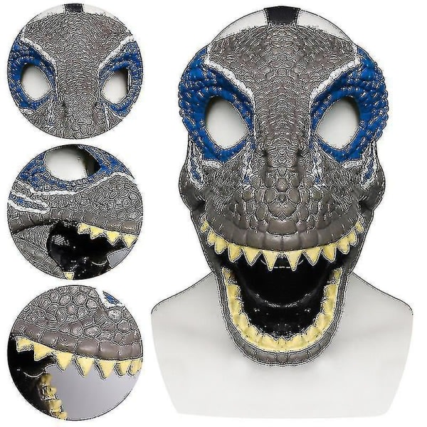 Skr?ck Dinosaur Masque Foldable Animals Latex Masque Halloween