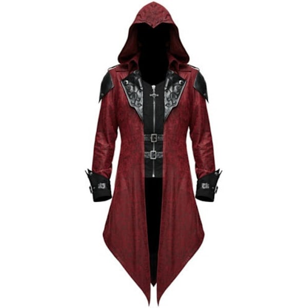 Foreign trade boutique European and American medieval Cosplay clothing Halloween retro patchwork jacket Gothic assassin