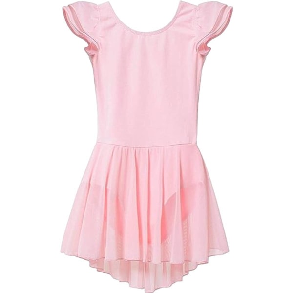 Toddler Flickor Balett Kl?nningar Leotards med kjol Danskl?nning Ballerina Tutu Outfit rosa 120cm Cherry