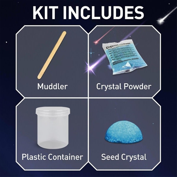 NYTT Crystal Growing Kit Kids DIY Crystal Creation Lab Crystal Experiment Science Experiment Education
